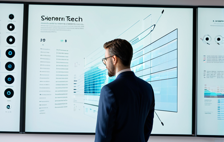 A professional tech executive, fully clothed in a sleek, modern business suit, stands in a minimalist, high-tech office. They are looking intently at a large, transparent holographic display that shows abstract, evolving digital interfaces and subtle data visualizations, symbolizing the transition and future of a global social media platform. The environment is clean, brightly lit, and emphasizes innovation and progress. Perfect anatomy, correct proportions, natural pose, well-formed hands, proper finger count, natural body proportions. Safe for work, appropriate content, professional, high-resolution photography, sharp focus, clean lines, professional dress.