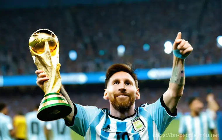 리오넬 메시 축구 커리어 - **Prompt:** A young Lionel Messi, around 18-20 years old, with short hair, wearing a classic Barcelo...